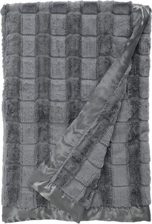 Little Giraffe Giraffe at Home Luxe Waterfall Throw Blanket in Charcoal at Nordstrom