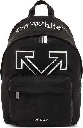 Off-white Backpacks, male, Black, Size: ONE SIZE Zaino con grafica a freccia