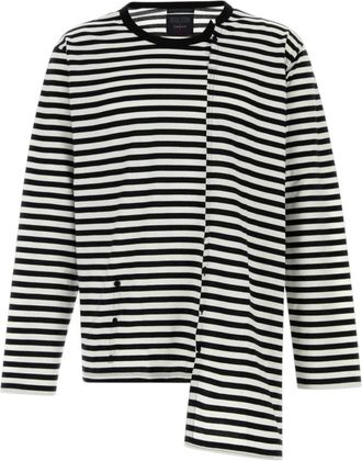 Yohji Yamamoto BlackWhite Striped T-Shirt