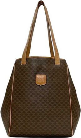 Celine Brown Pvc Tote Bag (Pre-Owned)