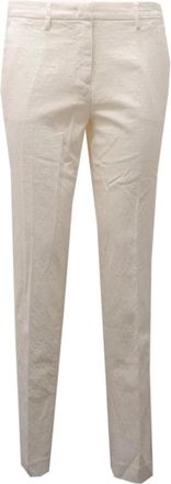 Mason's Witte Katoenen Broek New York Stijl - Dames - Chinos - Wit - M - Katoen - Broeken