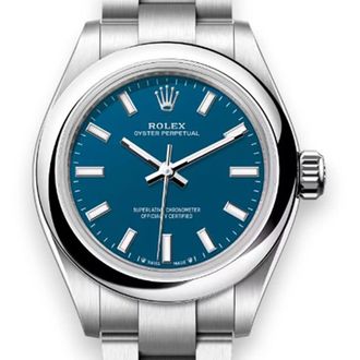 Rolex Oyster Perpetual Automatic Chronometer Blue Dial Ladies Watch M276200-0011
