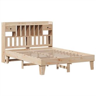 vidaXL Vidaxl - Estructura De Cama Sin Colch&oacute;n Madera De Pino Blanca 140x200 Cm