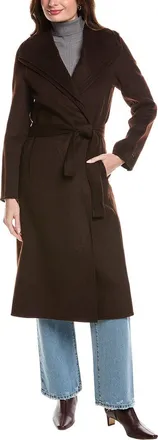 Elie Tahari Elliot Long Wool-Blend Coat