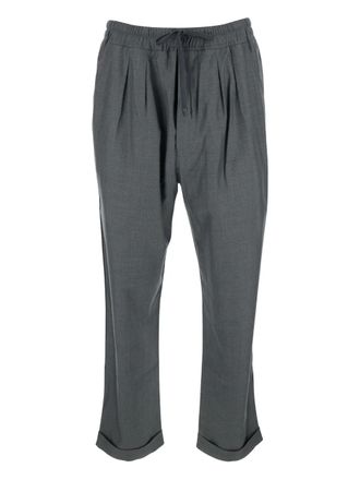 Tom Ford pleated drawstring trousers - men - Silk - 34 - Grey