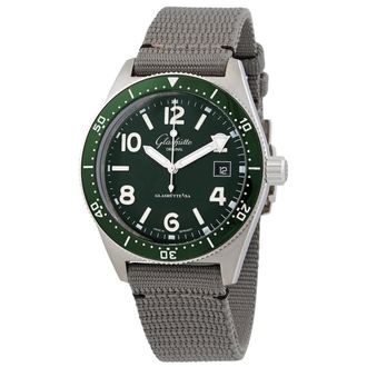 Glash&uuml;tte Original SeaQ Automatic Green Dial Mens Watch 1-39-11-13-83-34
