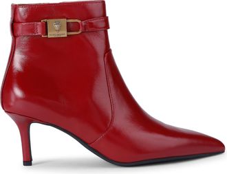 Kurt Geiger Womens Leather Brixton Ankle Boots - Red - Size UK 4