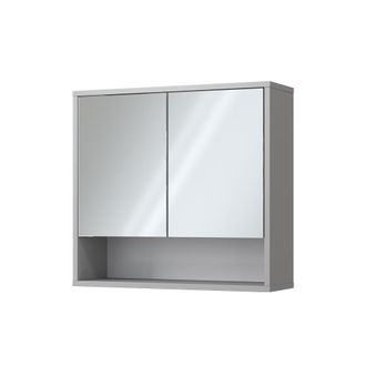 Vicco Armario Con Espejo Para Ba&ntilde;o Eliza, Gris, 70 X 65 Cm Con 2 Puertas
