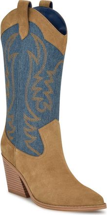 Nine West Keeks Western Boot in Medium Blue 421 at Nordstrom Rack, Size 6.5