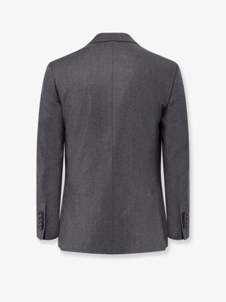 Ami Double-Breasted Virgin Wool Blazer - Gray