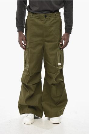 Marni Cotton-Blend Cargo Pants With Elastic Waist size 46