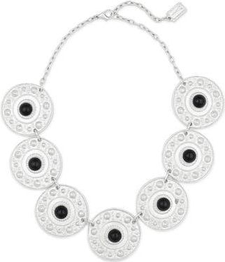 Karine Sultan Baroque Coin Statement Necklace in Silver at Nordstrom Rack