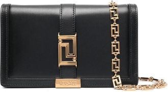 Versace Greca Goddess mini bag - women - Calf Leather - One Size - Black