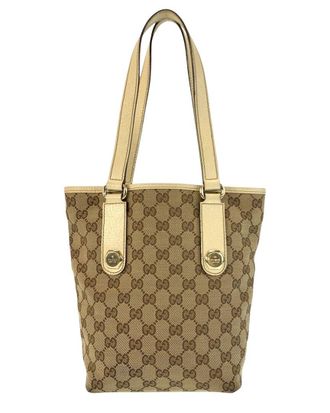 Gucci Beige Gg Canvas Tote (Authentic Pre-Loved)