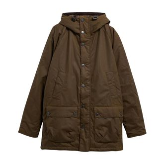 Barbour Bedale Waxed Parka - Heren - Zomerjassen - Bruin - M - Katoen - Jassen