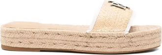 Ralph Lauren Polly Espadrille - Dames - Sandalen - Beige - 40 EU - Jute - Schoenen
