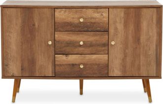 Premier Housewares Interiors by Premier Functional Sideboard, Intricate Detailing Two Door Sideboard, Sturdy And Durable Industrial Sideboard