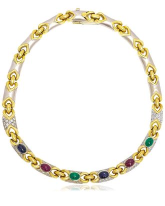 Diana M. Jewels Fine Jewelry 18K 22.00 Ct. Tw. Diamond & Gemstone Necklace