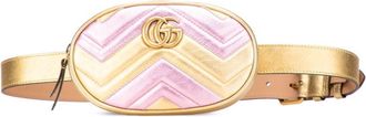 Gucci Gold Pink Leather Fanny Pack (Pre-Owned)