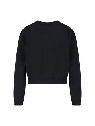 Maison Kitsun&eacute; Womens Sweaters Black Cotton