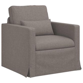 vidaXL Sof&aacute; Taup&eacute; 78 X 78 X 80 Cm Tela Vidaxl