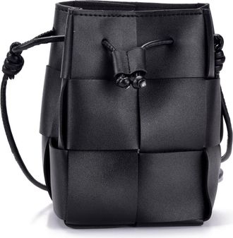 Adornia Patchwork Bucket Bag in Black at Nordstrom Rack
