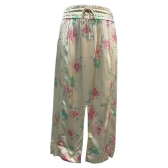 Ganni Ganni Midi Skirt in Floral Print Viscose