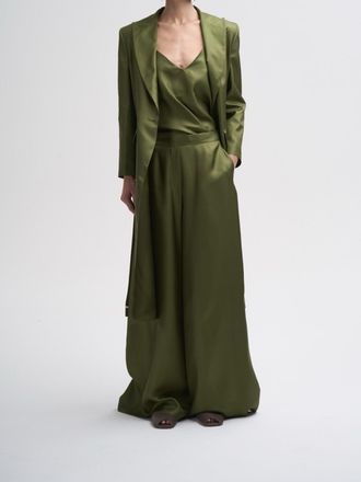 CO. GO Black Silk Wide Pants