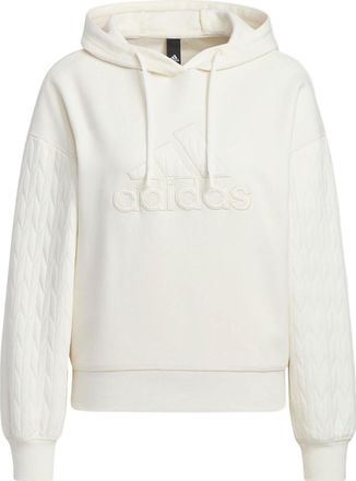 adidas (WMNS) adidas Met Hoodie Asia Sizing White HM7104