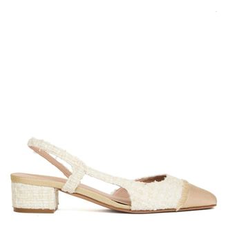 Roberto Festa Milano Pumps, female, Beige, Size: 6 1/2 US Slingback Tessuto Boucl&egrave;