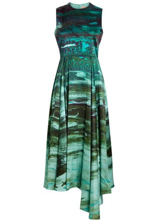 Roksanda Ilincic Tera Printed Silk Midi Dress - Multicoloured 1 - 10 (UK10 / S)