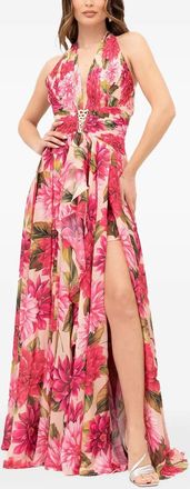 Babylone Paris Abito a fiori - Rosa