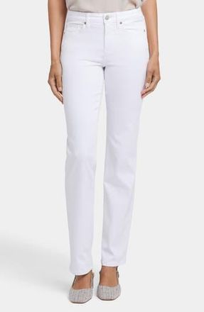NYDJ Marilyn No Gapper Straight Leg Jeans in Optic White at Nordstrom Rack, Size 18 (Similar To 14W)