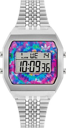 adidas Grijze RVS Digitale Horloge