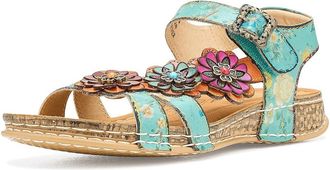 L'Artiste by Spring Step Offcenter Womens Wedge Shoes Sky Blue : EU 42 (US Womens 10.5-11) M, Leather