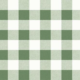 Ballard Designs Sweet Gingham Wallpaper - Light Green - Ballard Designs