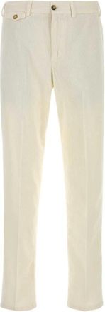 Pantaloni Torino Stretch Corduroy Pant - Heren - Slim Fit Broeken - Wit - S - Katoen - Broeken