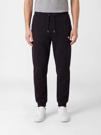 HUGO BOSS Pantaloni jogging in cotone con vita elasticizzata e coulisse