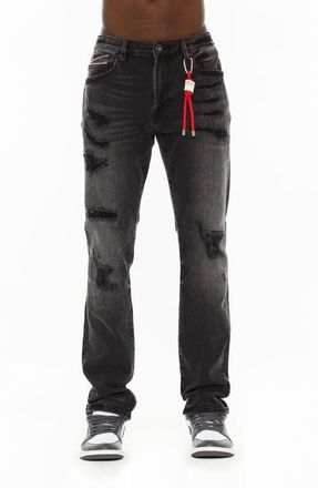 Cult of Individuality Rocker Slim Fit Straight Leg Jeans in Sterling at Nordstrom, Size 42