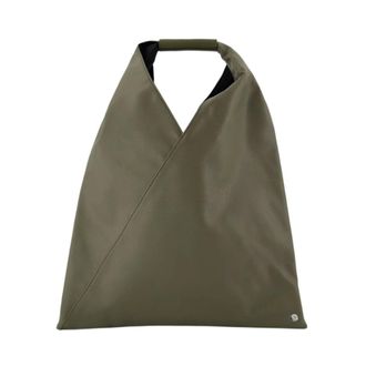 Maison Margiela Japanese Bag Classic Small - Dames - Tassen - Groen - Maat: ONE Size Katoen