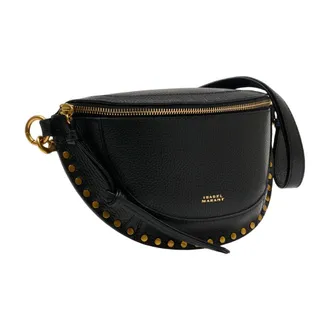 Isabel Marant Studded Leather Crossbody Bag - Black