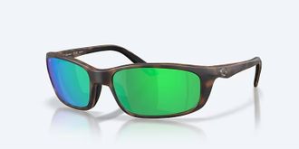 Costa Unisex Brine Ii Polarized Sunglasses In Matte Tort Green Mirror