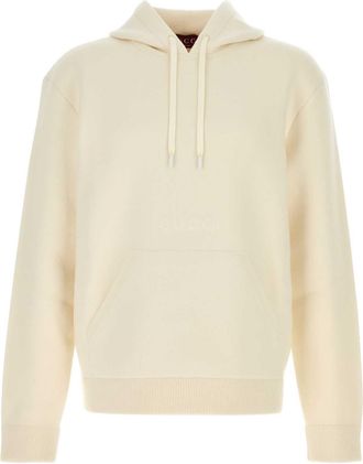 Gucci Ivory Stretch Wool Blend Sweatshirt