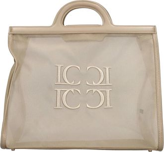 La Carrie Beige - Dames - Handtassen - Beige - ONE Size - Leer - Tassen