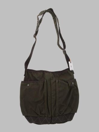 Porter-Yoshida & Co. Mens Shoulder Bag Crag Small Green Cotton Nylon
