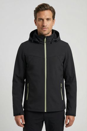 Icepeak Softshelljacke ICEPEAK BIGGS, Herren, Gr. 46, anthrazit, Obermaterial: 100% Polyester, Jacken Softshelljacke