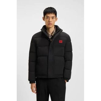 HUGO BOSS gewatteerde jas zwart