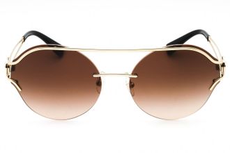Versace VE2184 Round Brown Gradient Sunglasses - Gold