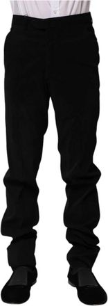 Bencivenga Zwarte Formele Pantalon - Heren - Slim Fit Broeken - Zwart - XS - Broeken