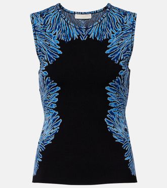 Ulla Johnson Top Aylin in maglia jacquard
